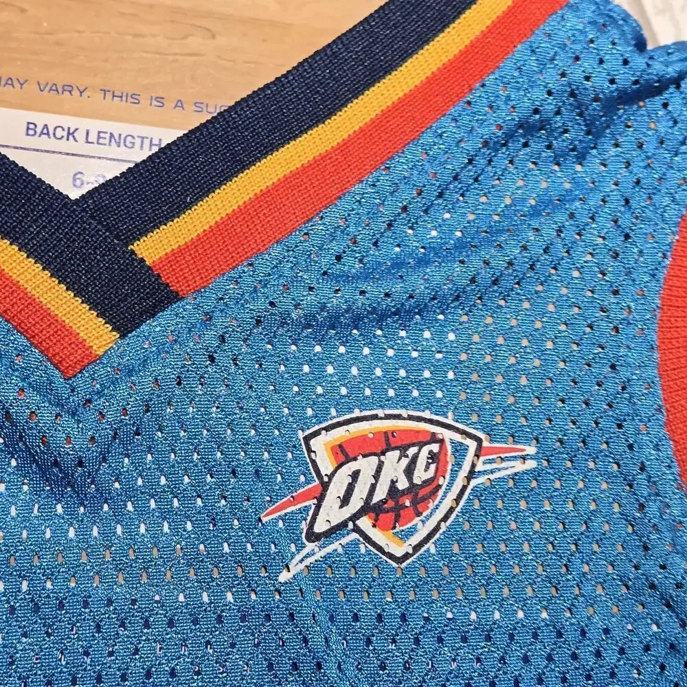 NWT Pets First NBA Oklahoma City Thunder Dog Jersey, Size LARGE 22-26